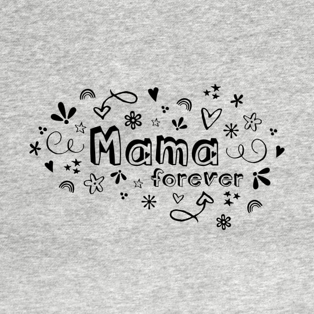 Mama Forevers Symbols of Love Black by SewLalla